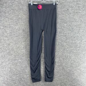 New Mopas Activewear Leggings Women One Size Black Mid Rise Capri Pull On Skinny